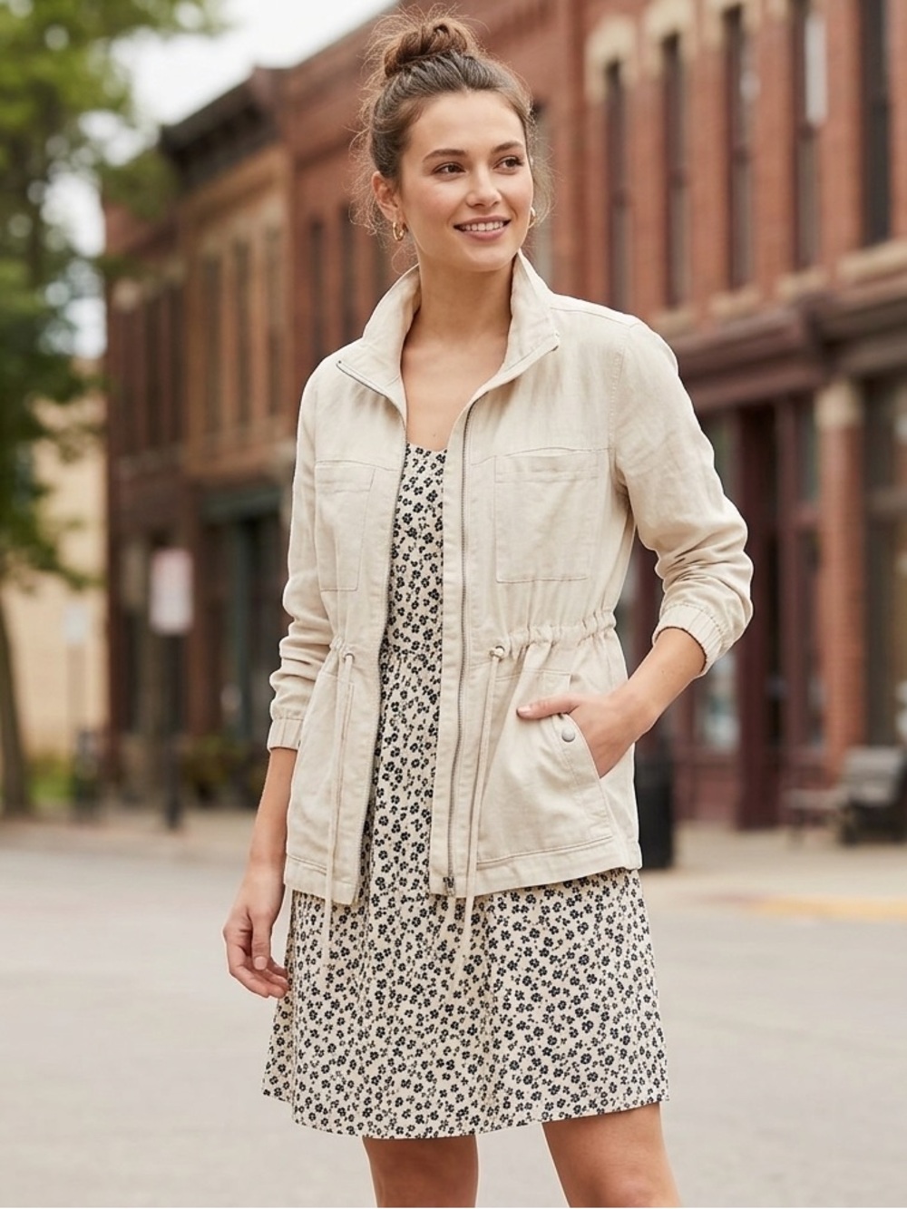 Old Navy Women's Light Tan Utility Jacket